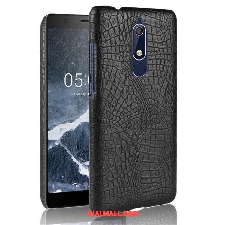 Nokia 5.1 Skal Läder Skydd Mobil Telefon Fallskydd Hård Butik