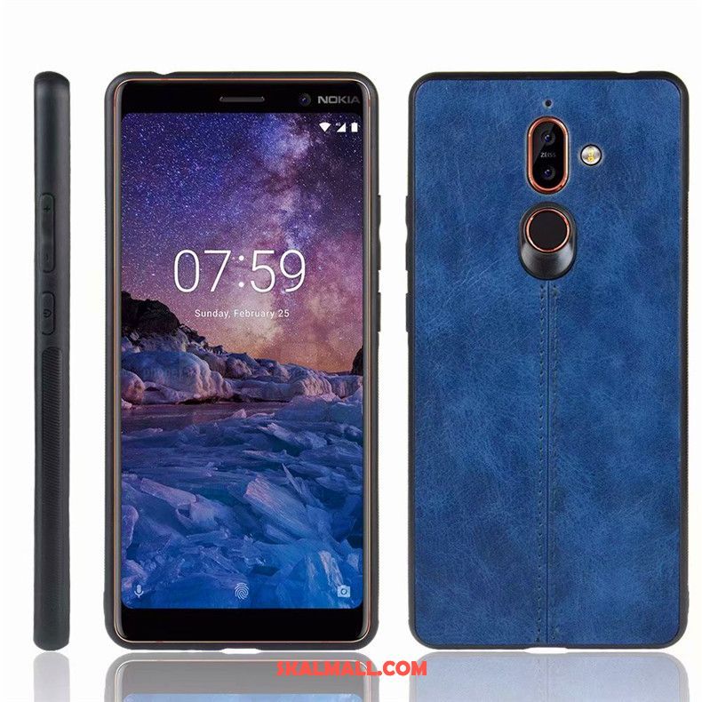 Nokia 7 Plus Skal Blå Fallskydd Mobil Telefon Fodral Billig