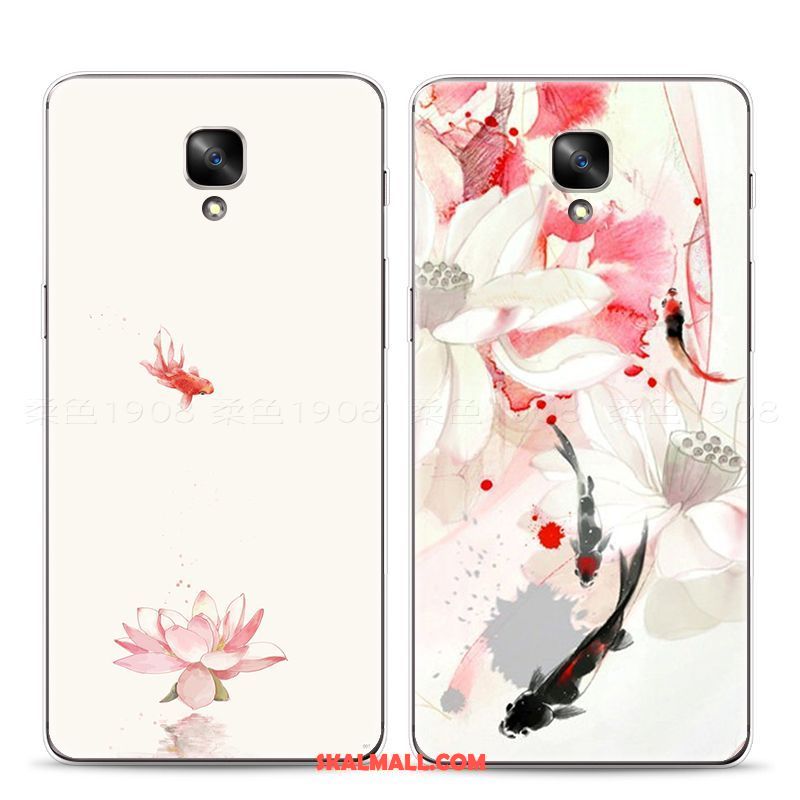 Oneplus 3 Skal Mjuk Retro Rosa Blommor Kinesisk Stil Fodral Köpa