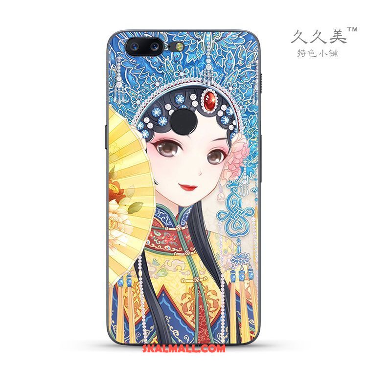 Oneplus 5t Skal Peking Opera Blå Silikon Dramatik Skydd Billigt