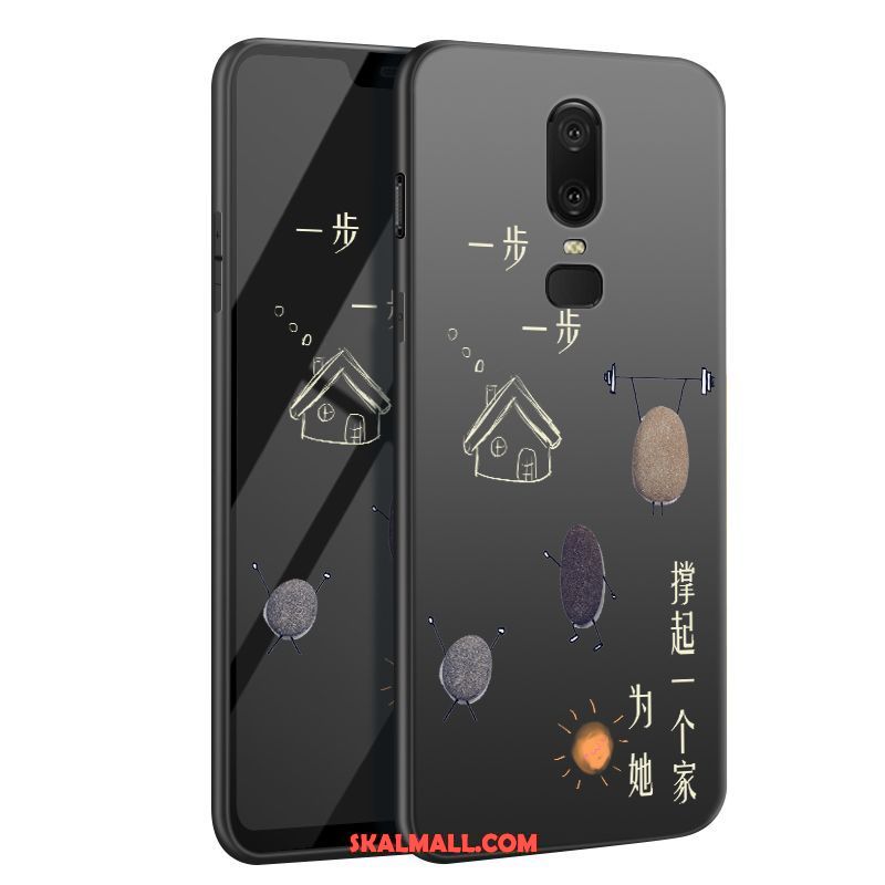 Oneplus 6 Skal Nubuck Skydd Konst Par Personlighet Fodral Rabatt