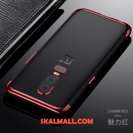 Oneplus 6 Skal Röd Mjuk Fallskydd Trend Varumärke Ny Billigt