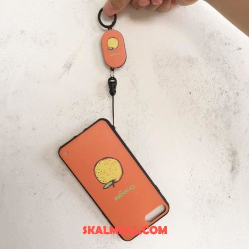 Oppo A3s Skal Frukt Silikon Gul Nubuck Orange Rea