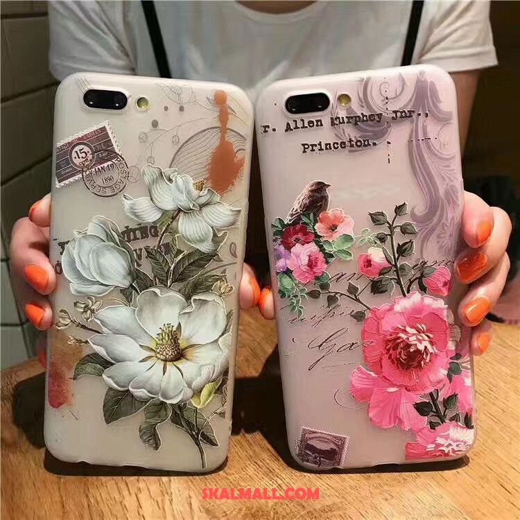 Oppo A3s Skal Mjuk Trend All Inclusive Rosa Blommor Rabatt