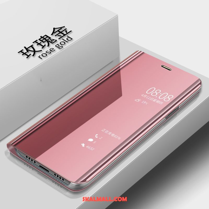 Oppo R15 Skal Trend Transparent Skydd Läderfodral Rosa Billigt