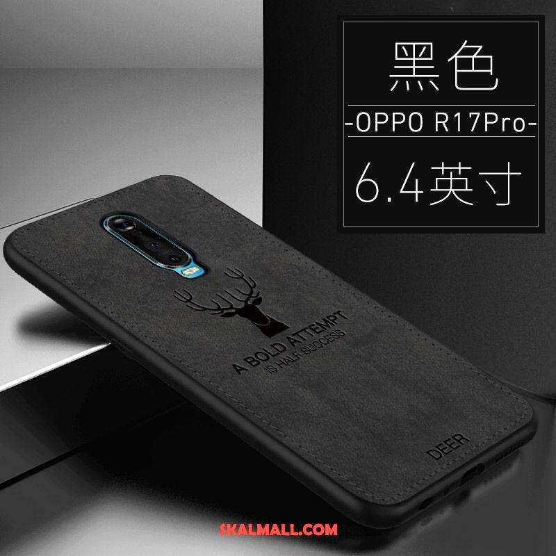 Oppo R17 Pro Skal Fallskydd Svart Trend Hård Slim Till Salu