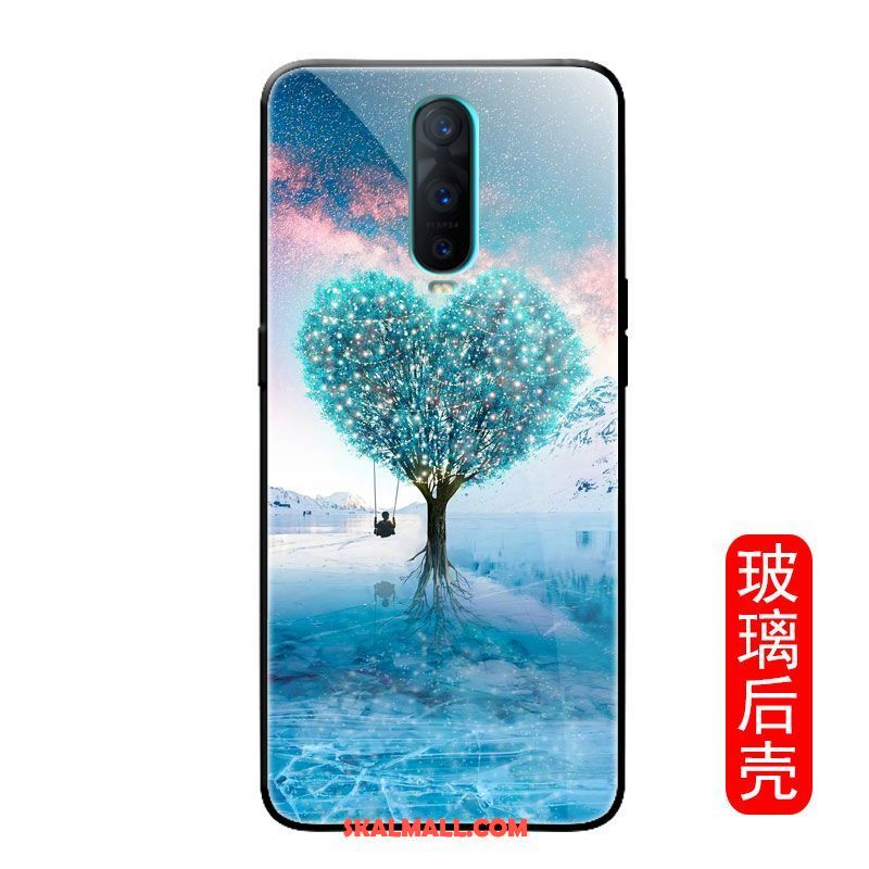 Oppo R17 Pro Skal Spegel Kreativa Trend Blå Tree Fodral Billigt