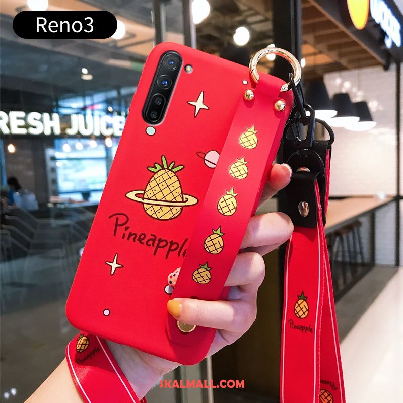 Oppo Reno 3 Skal Net Red Röd Frukt Mjuk Ny Billig