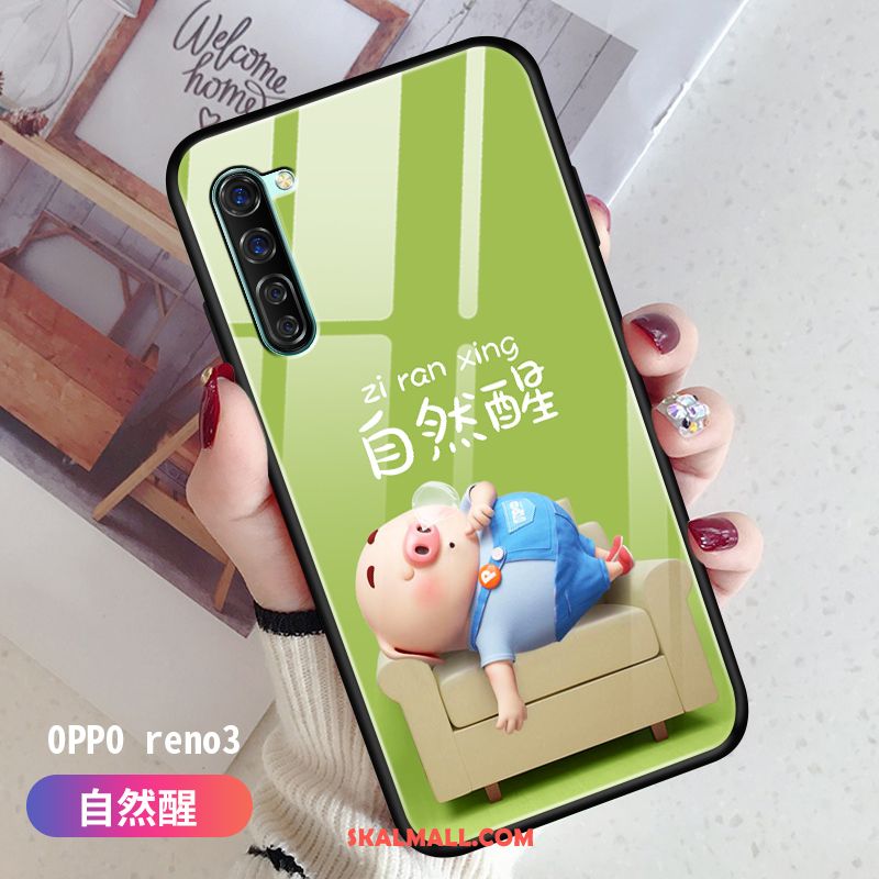 Oppo Reno 3 Skal Par Tecknat Silikon Vacker Fallskydd Rea