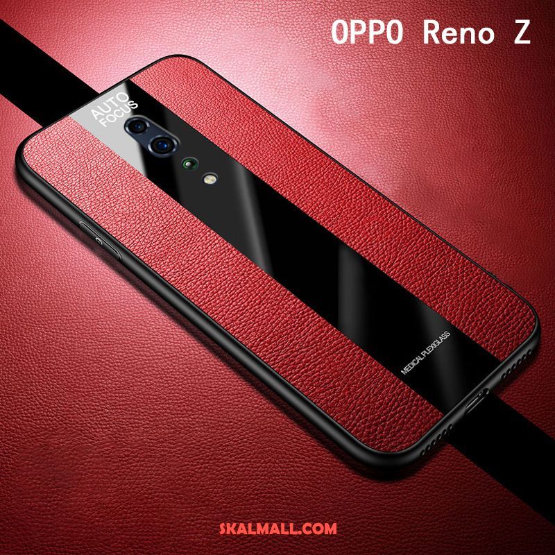 Oppo Reno Z Skal Mobil Telefon Net Red Slim Härdning Skärmskydd Film Fodral Rea