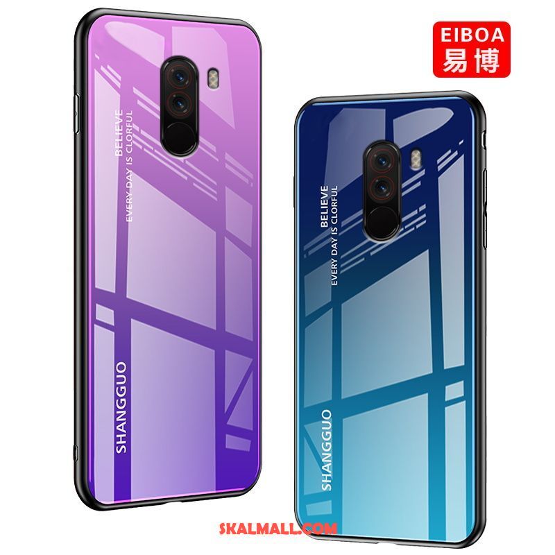 Pocophone F1 Skal Spegel Skydd Gradient Silikon Liten Fodral Rea