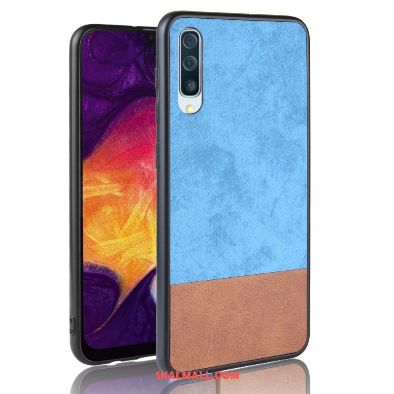 Samsung Galaxy A50 Skal Mönster Blandade Färger Skydd Stjärna Nubuck Online