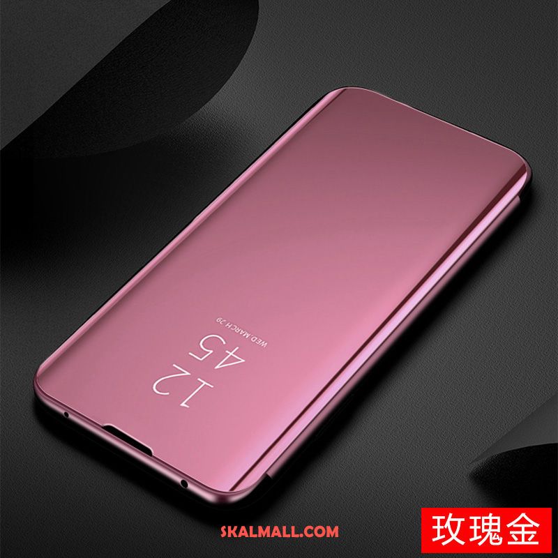 Samsung Galaxy A51 Skal Spegel Rosa Guld Stjärna Clamshell Läderfodral Fodral Billigt