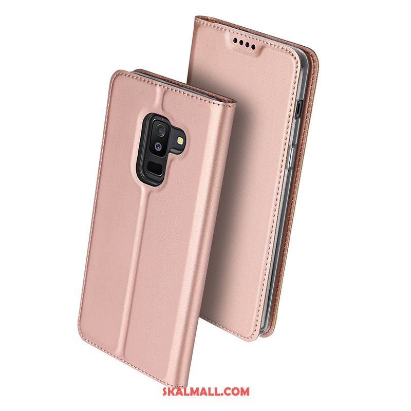 Samsung Galaxy A6+ Skal Mobil Telefon Rosa Kort Stjärna Skydd Billig