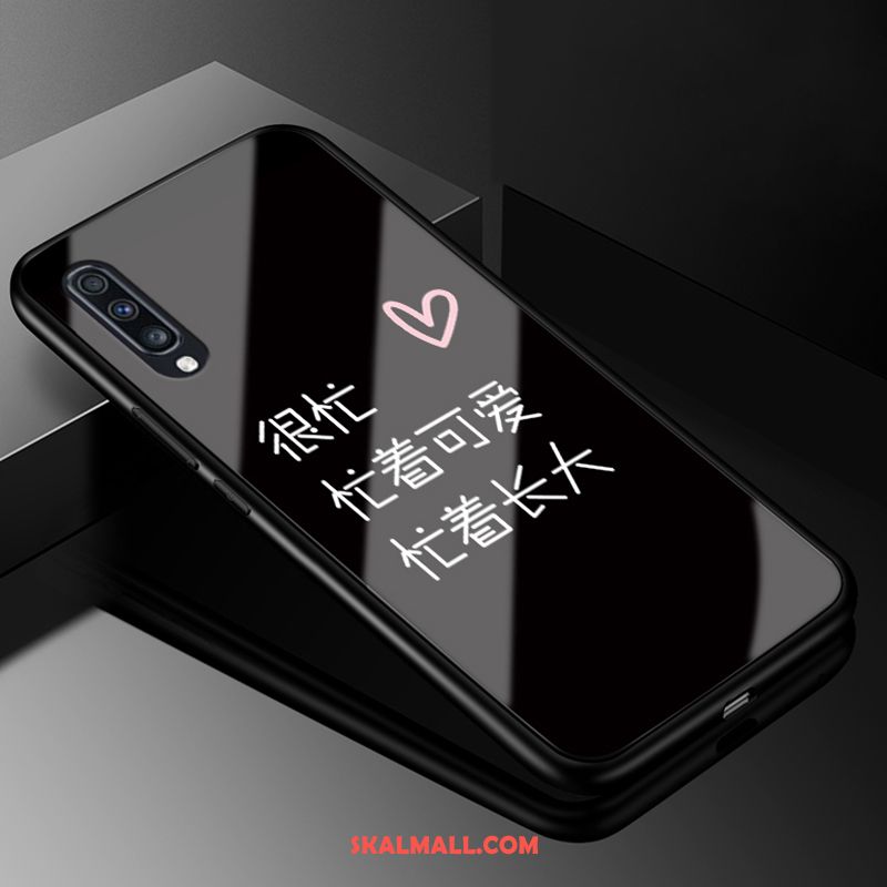 Samsung Galaxy A70 Skal Mobil Telefon Stjärna Mode Svart Glas Köpa
