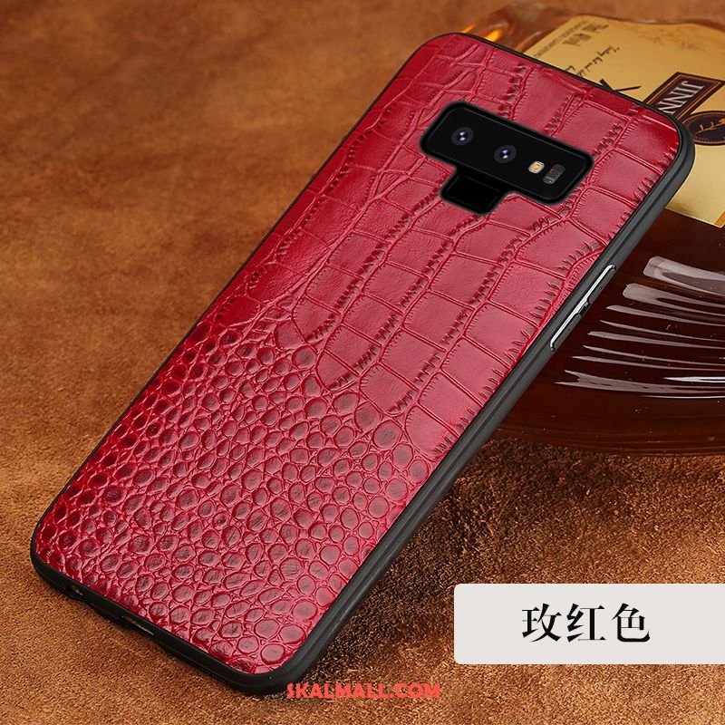 Samsung Galaxy Note 9 Skal Cow Skydd Läderfodral Mobil Telefon Fallskydd Rabatt