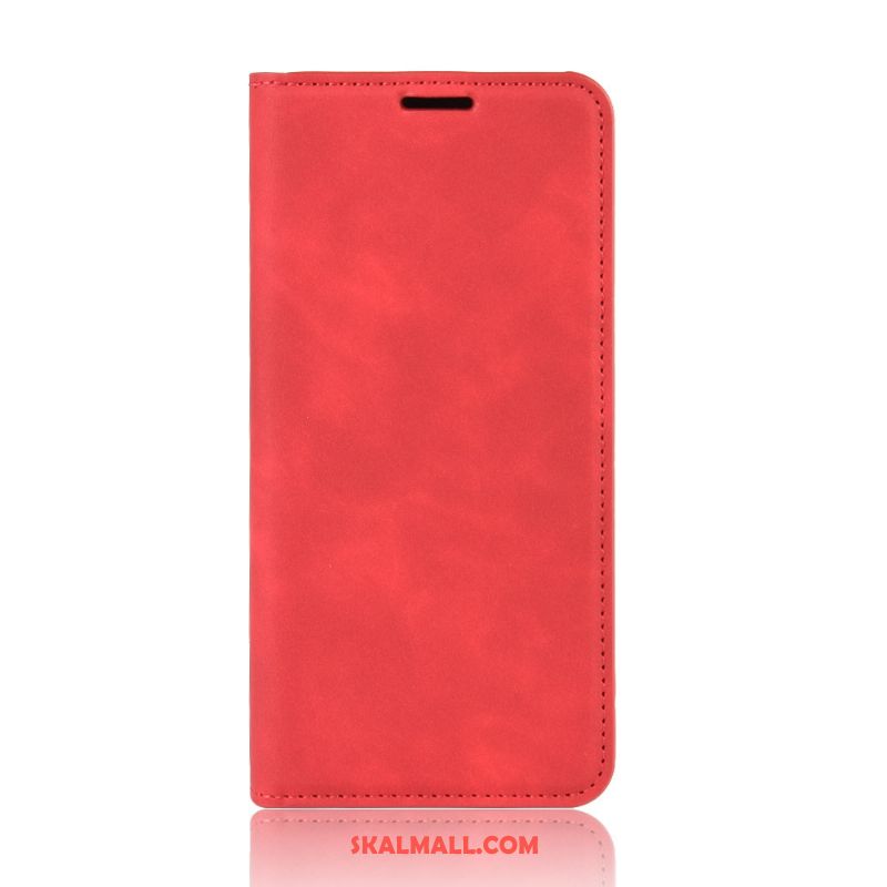 Samsung Galaxy Note20 Skal Läderfodral Magnetic Röd Mobil Telefon Täcka Köpa
