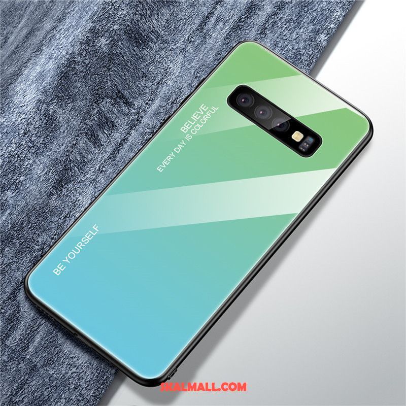 Samsung Galaxy S10+ Skal All Inclusive Fallskydd Stjärna Grön Glas Online