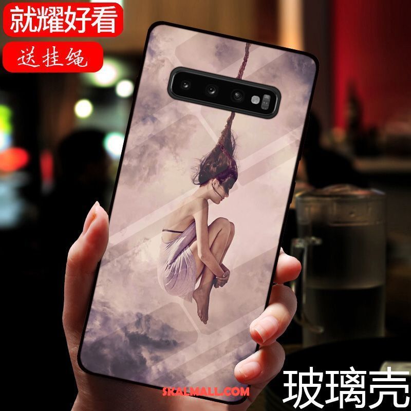 Samsung Galaxy S10 Skal Glas Mode Rosa All Inclusive Anpassa Billiga