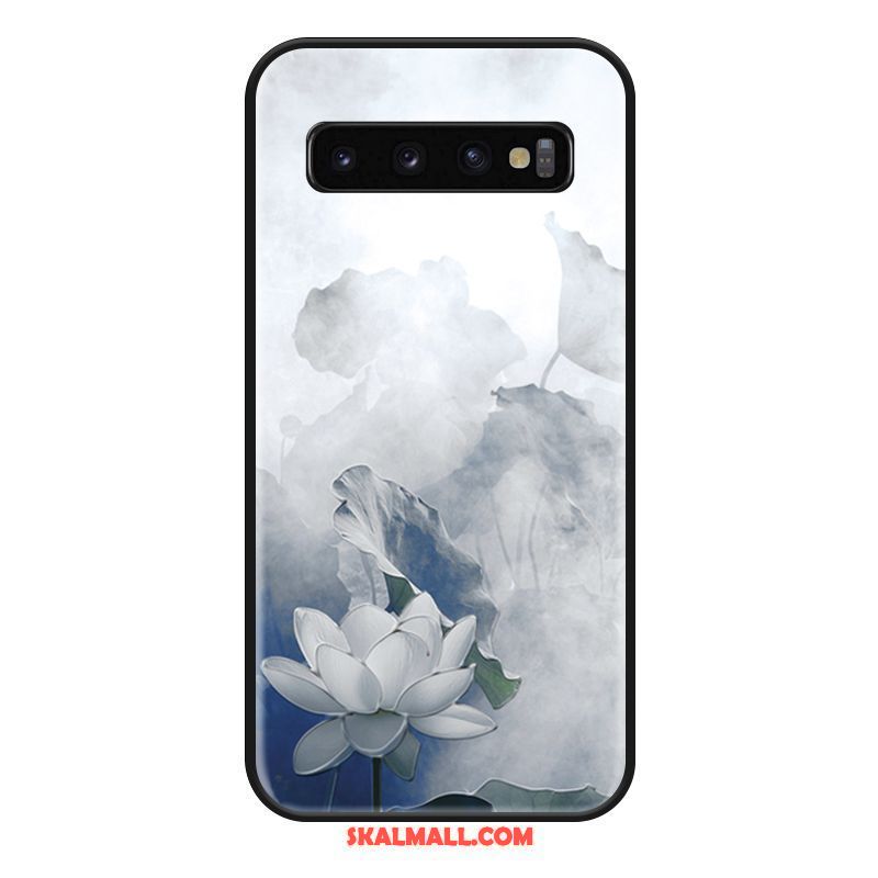 Samsung Galaxy S10 Skal Kinesisk Stil Silikon Vit All Inclusive Mobil Telefon Köpa