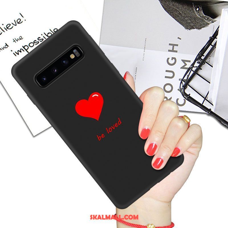 Samsung Galaxy S10+ Skal Net Red Mjuk Par Kreativa Svart Fodral Köpa