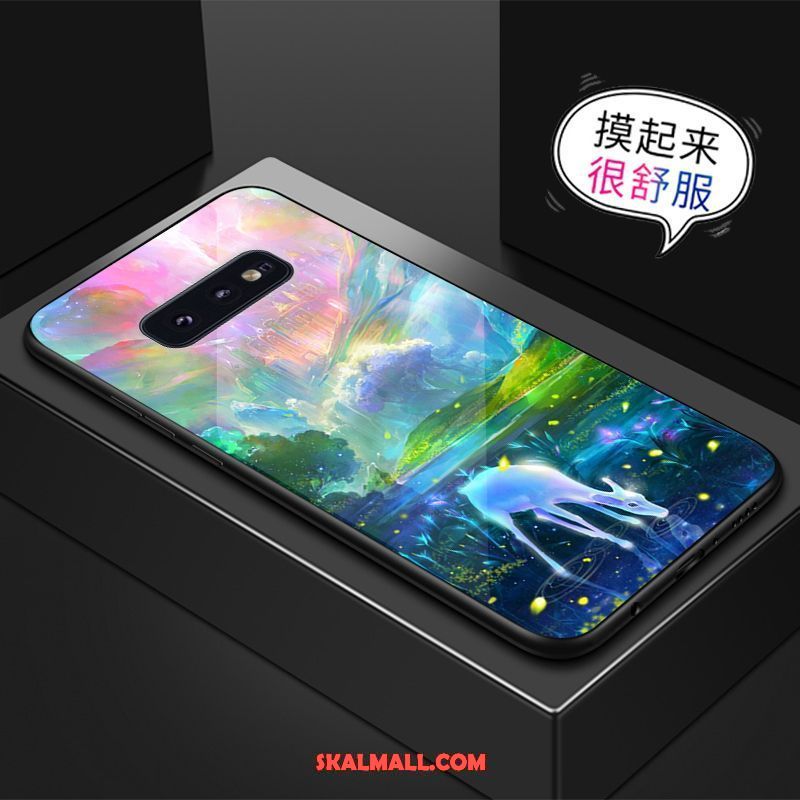 Samsung Galaxy S10e Skal Stjärna Glas Fallskydd Grön Kreativa Köpa