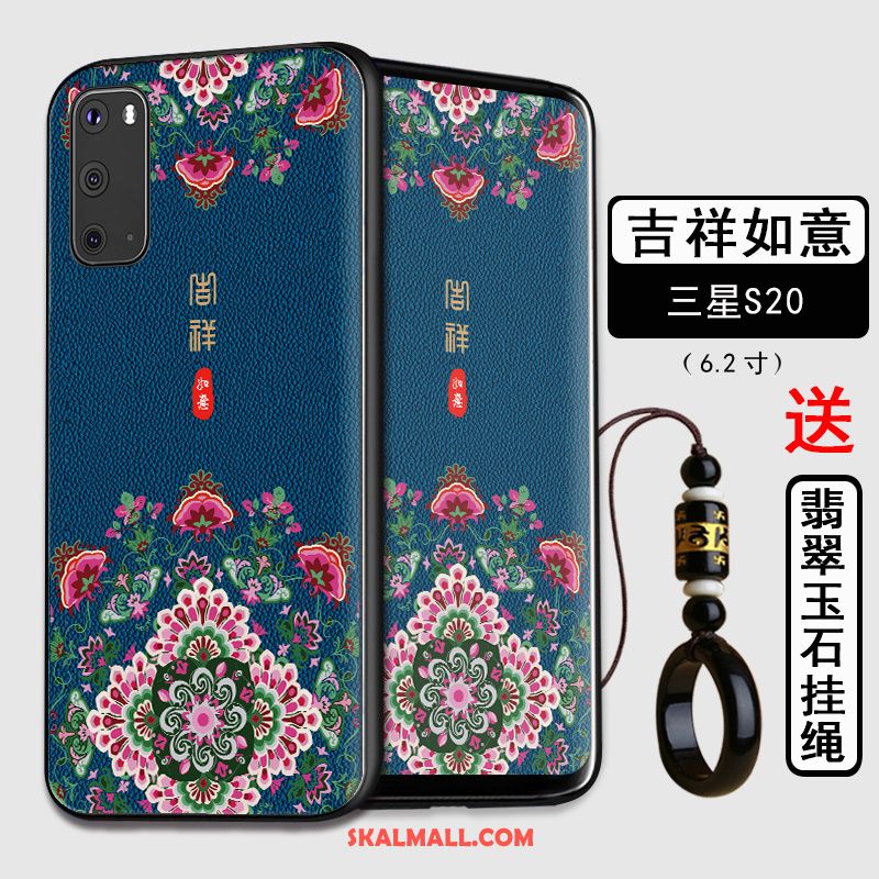 Samsung Galaxy S20 Skal Kinesisk Stil Stjärna Nubuck Skydd Mobil Telefon Fodral Billig