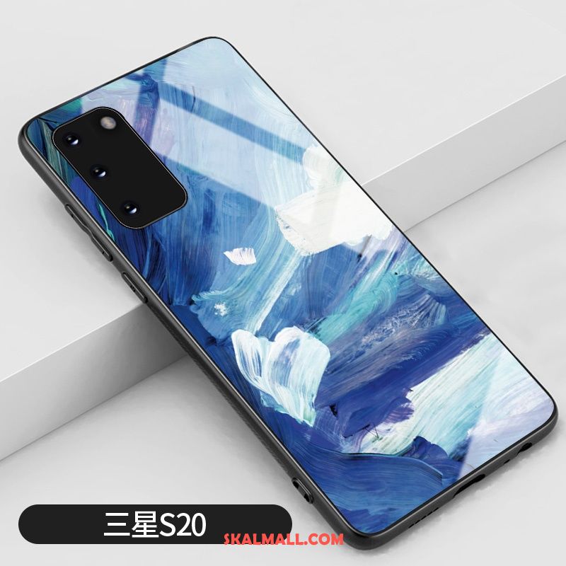 Samsung Galaxy S20 Skal Skydd Röd Fallskydd Silikon Blå Online