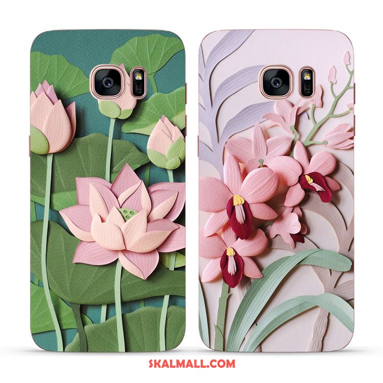 Samsung Galaxy S6 Edge Skal Blommor Vacker Mjuk Mobil Telefon Kyla Till Salu