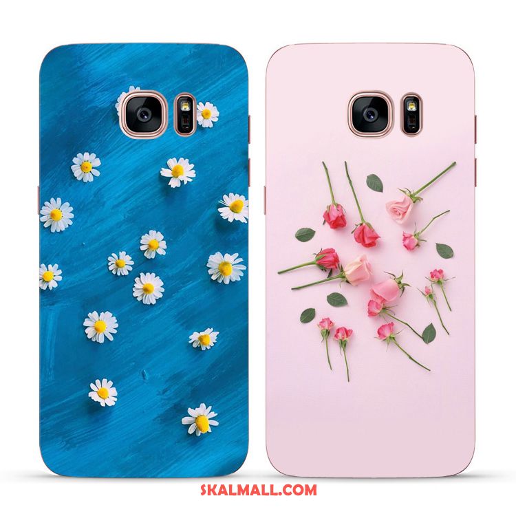 Samsung Galaxy S6 Edge Skal Stjärna Blommor Kyla Mobil Telefon Svart Till Salu