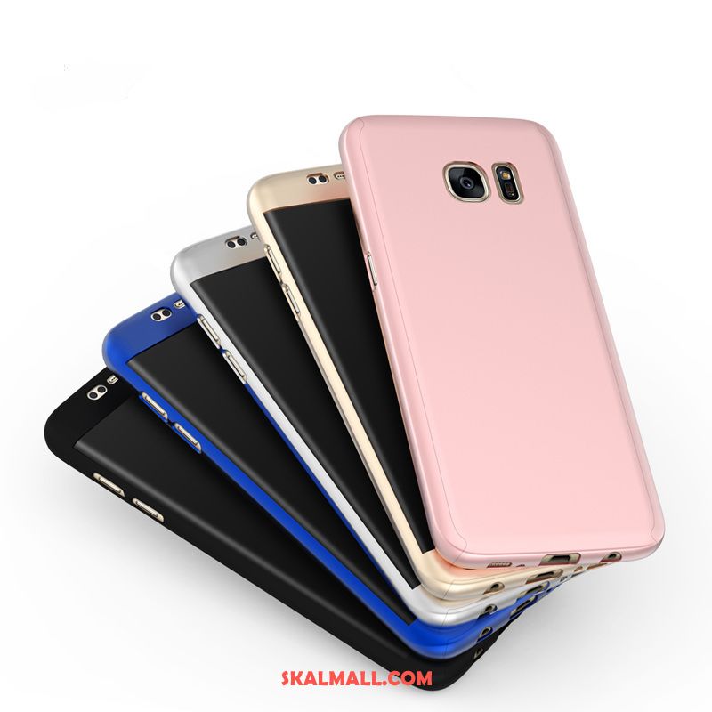 Samsung Galaxy S7 Edge Skal Nubuck Stjärna Fallskydd Silikon Rosa Rea