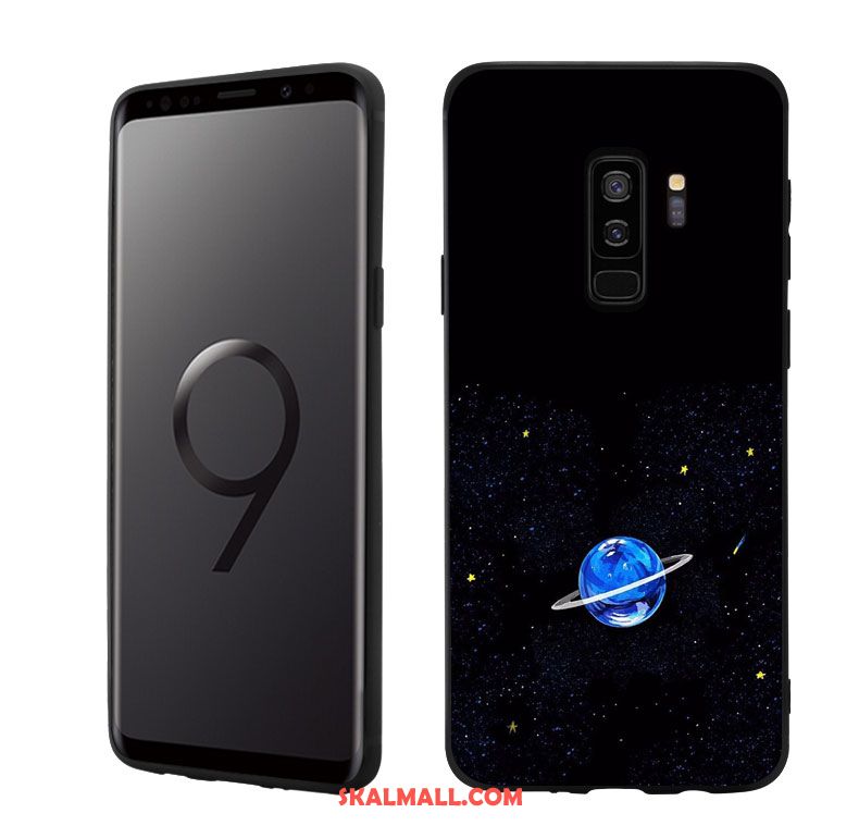 Samsung Galaxy S9+ Skal Planet Mjuk Trend Blå Enkel Online