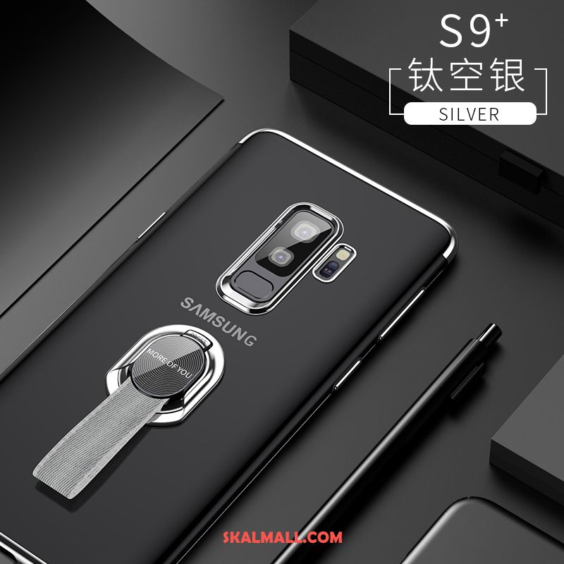 Samsung Galaxy S9+ Skal Transparent All Inclusive Mjuk Trend Silver Fodral Billigt