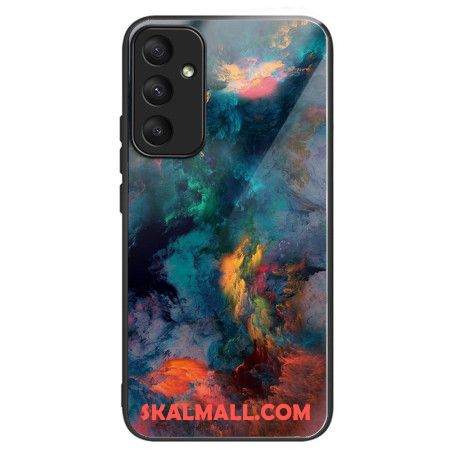 Skal För Samsung Galaxy A55 5g Färgglada Moln Av Härdat Glas