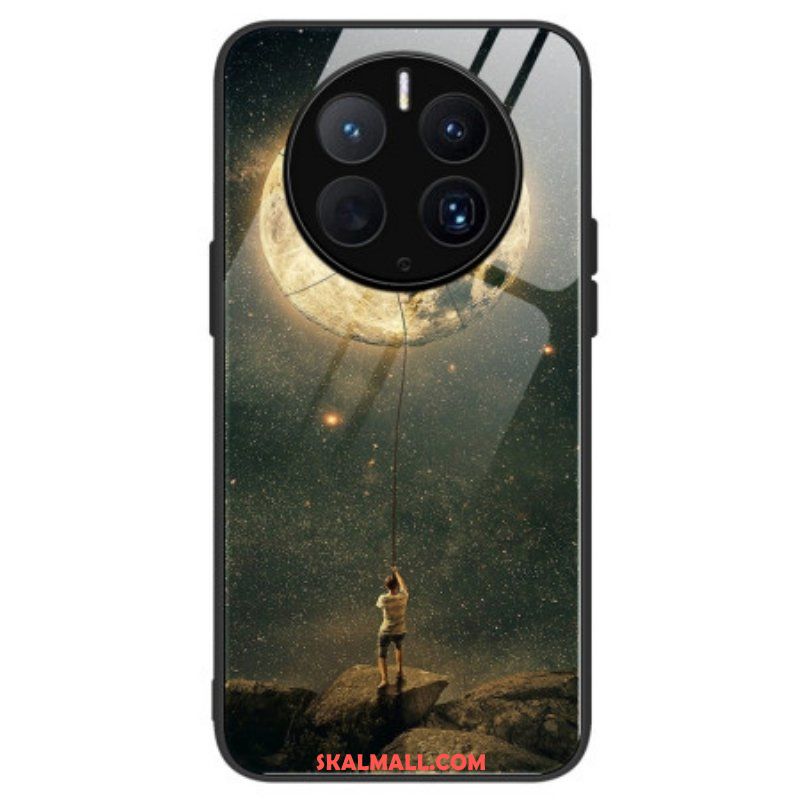 Skal Huawei Mate 50 Pro Moon Man Härdat Glas