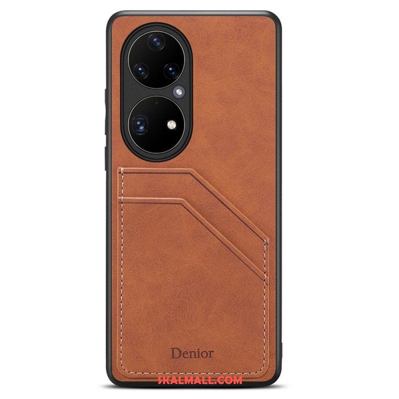 Skal Huawei P50 Pro Denior Double Slot Korthållare