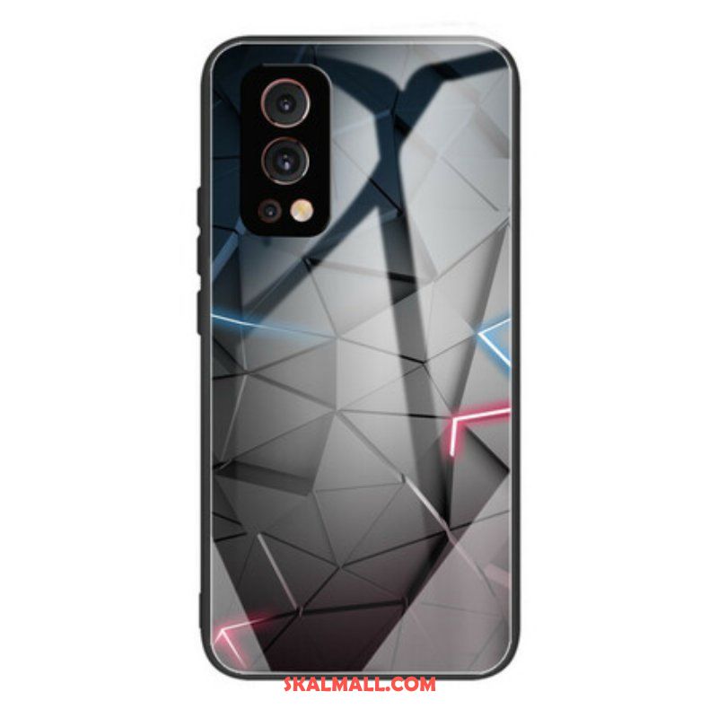 Skal OnePlus Nord 2 5G Geometri Av Härdat Glas