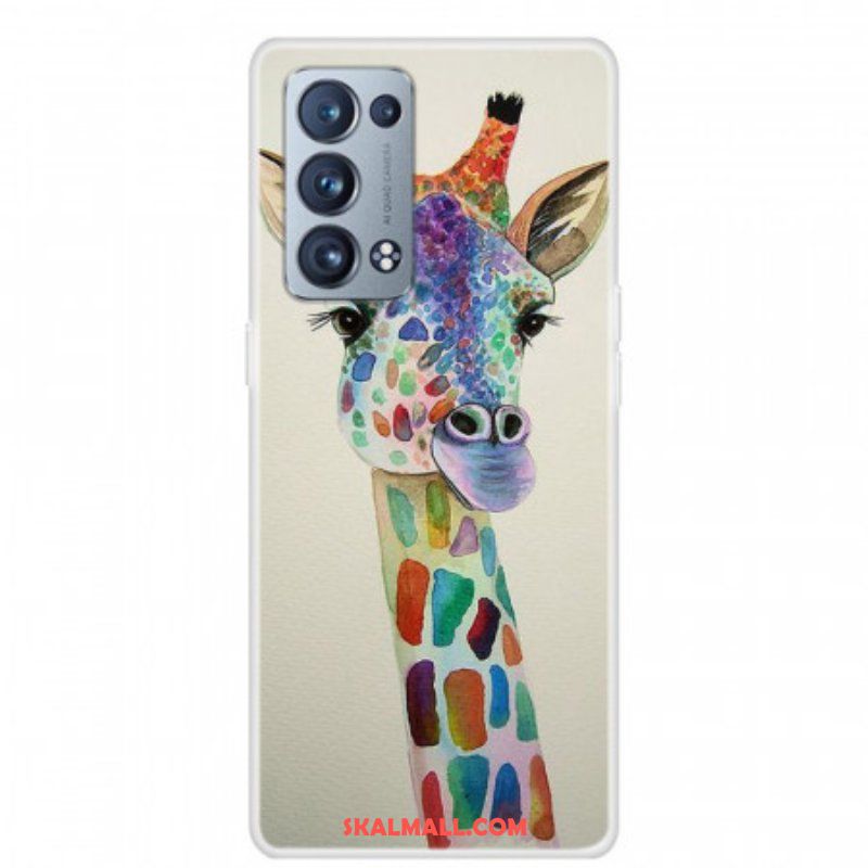Skal Oppo Reno 6 Pro 5G Färgglad Giraff