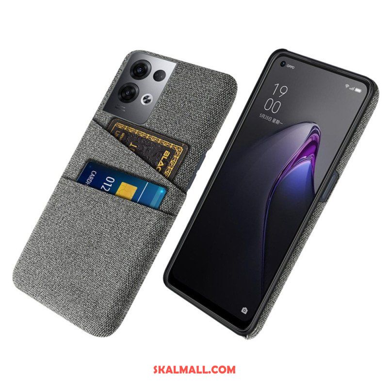 Skal Oppo Reno 8 Pro Korthållare Tyg