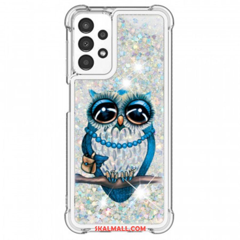 Skal Samsung Galaxy A13 Miss Owl Paljetter