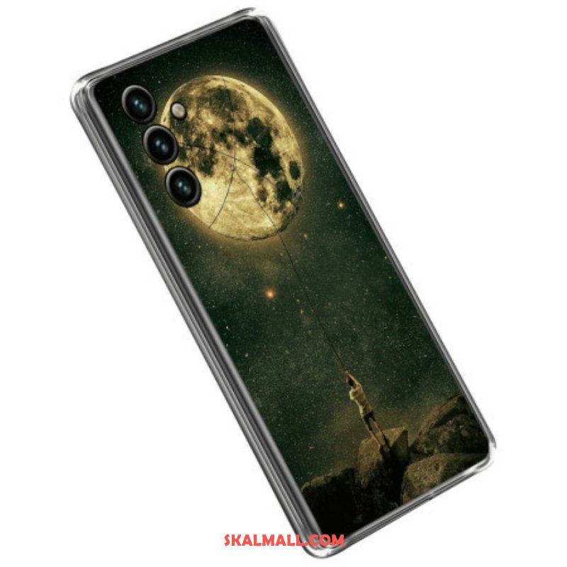 Skal Samsung Galaxy A14 / A14 5G Flexibel Moon Man