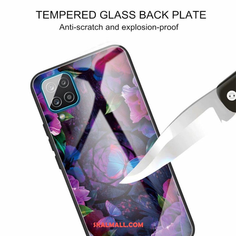 Skal Samsung Galaxy M32 Fjärilar Variation Härdat Glas