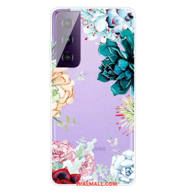 Skal Samsung Galaxy S21 5G Akvarell Blommor