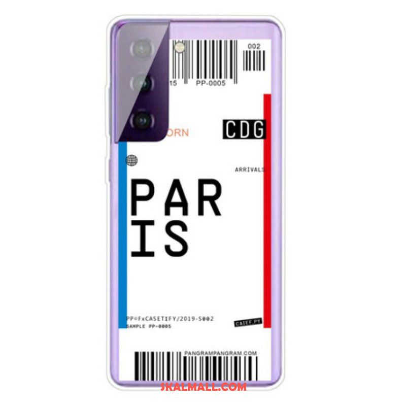 Skal Samsung Galaxy S21 5G Boardingkort Till Paris
