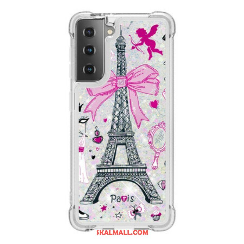 Skal Samsung Galaxy S21 5G Eiffeltornets Paljetter