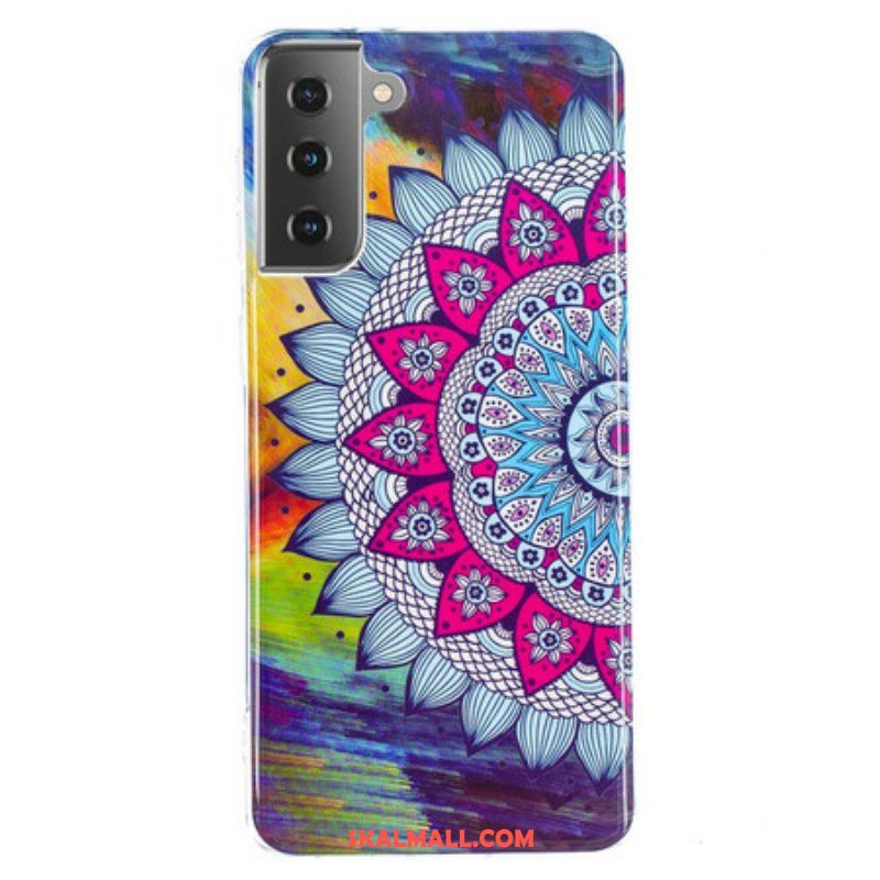 Skal Samsung Galaxy S21 5G Fluorescerande Färgglada Mandala