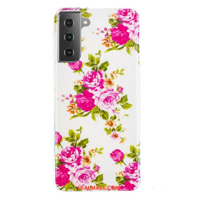 Skal Samsung Galaxy S21 5G Fluorescerande Liberty Flowers