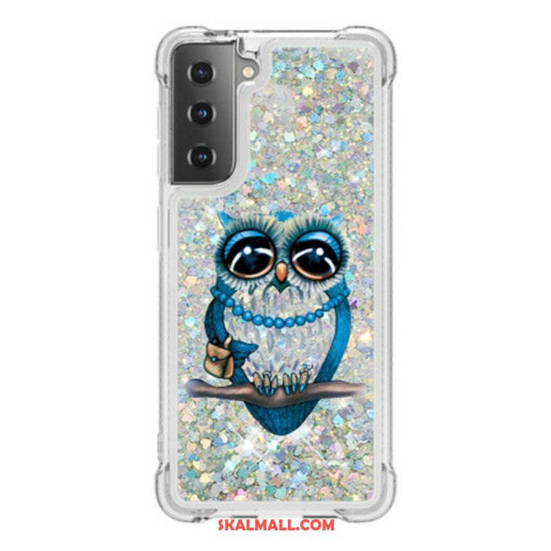 Skal Samsung Galaxy S21 5G Miss Owl Paljetter