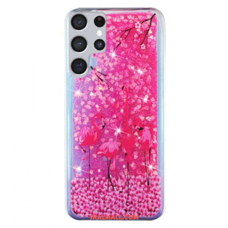 Skal Samsung Galaxy S21 Ultra 5G Flamingo Paljetter