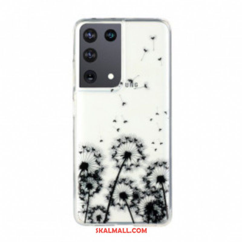 Skal Samsung Galaxy S21 Ultra 5G Sömlösa Svarta Maskrosor